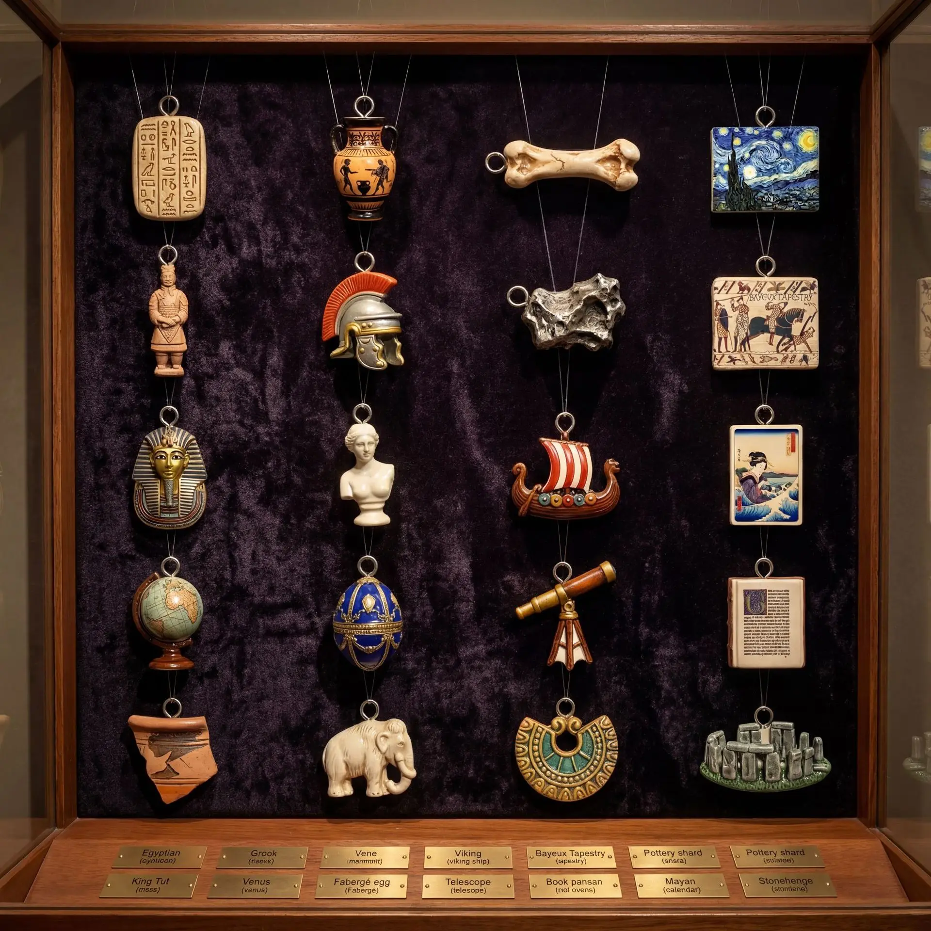 Jewelry Making History - Pequeño colgante con motivos de la