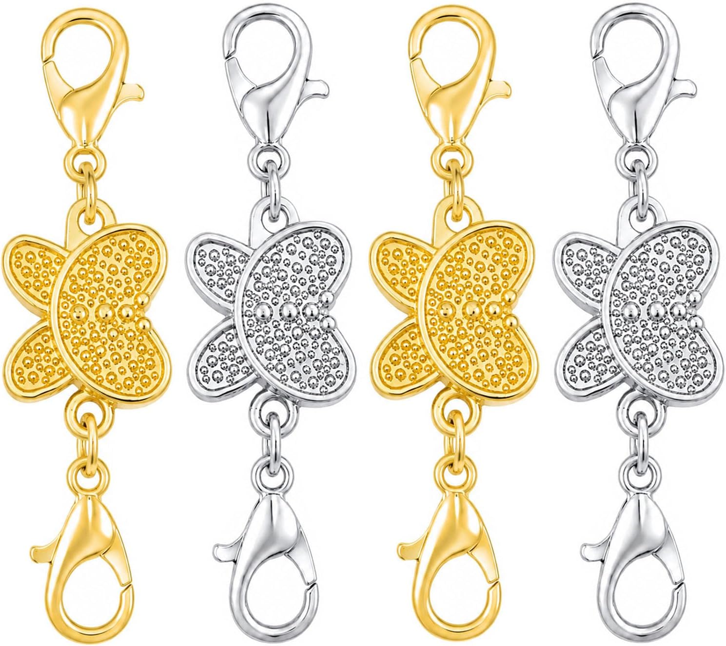 Lobster Clasp Silver - Cierre magnético con forma de mariposa