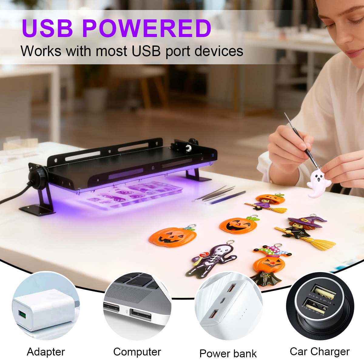 Lámpara UV Portátil de Alta Po - Jewelry Making Dc reseña y precio